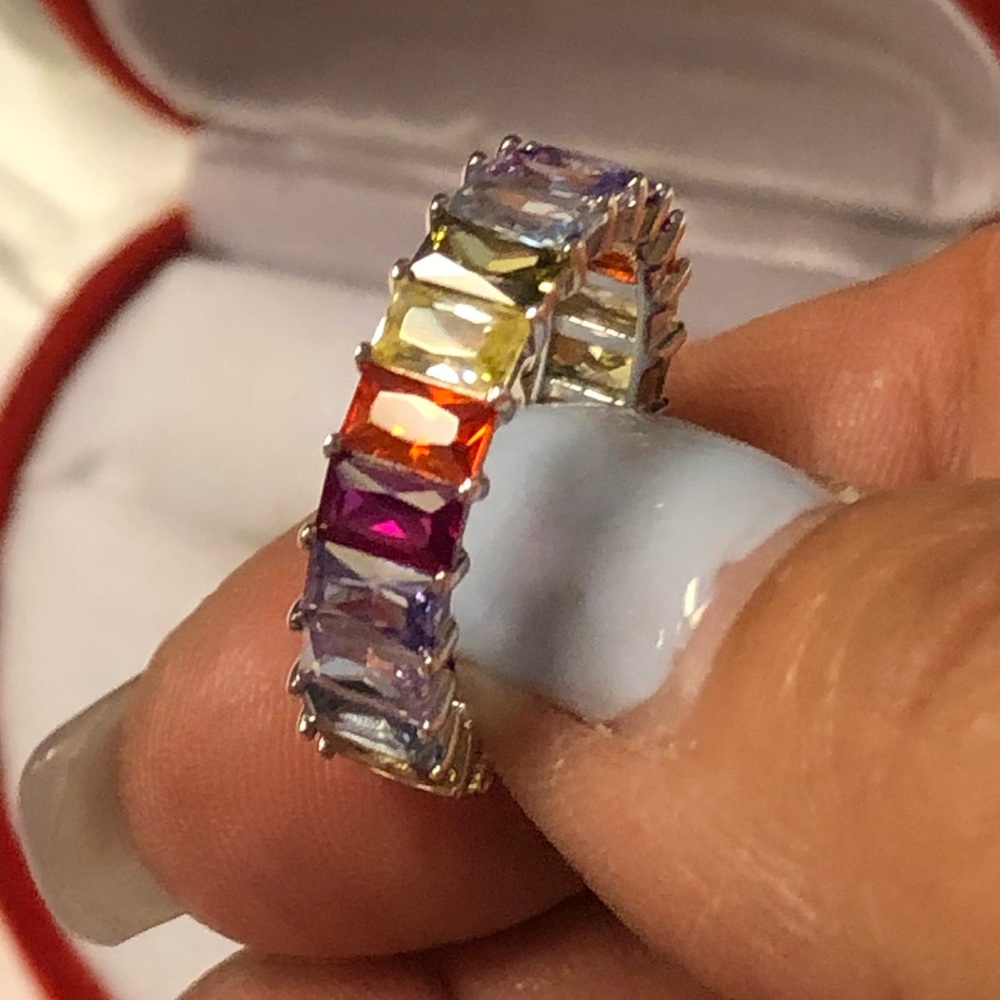 925 Sterling Silver Rainbow